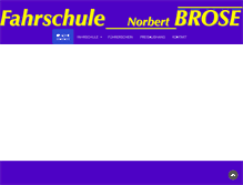 Tablet Screenshot of fahrschule-brose.com